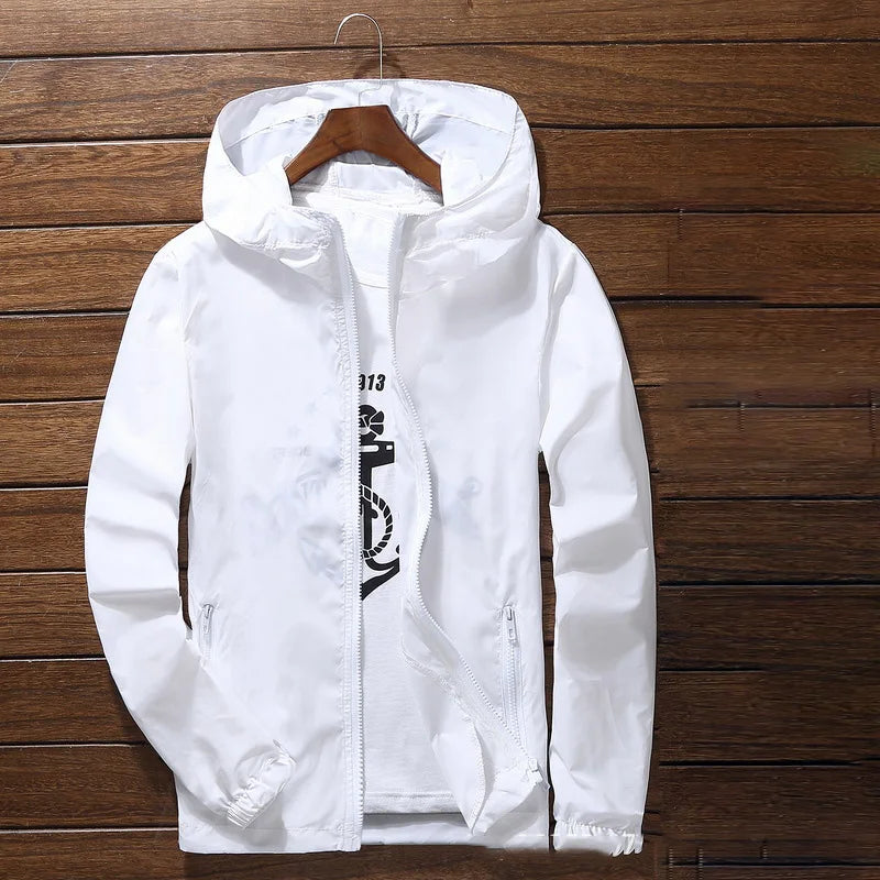 S-7XL Windproof Quick Dry Coat Ultra-Light Waterproof Jacket Men Women UV Outwear Camping Hiking Cycling Running Sport Rain Coat Fancy Trend Clothing Store