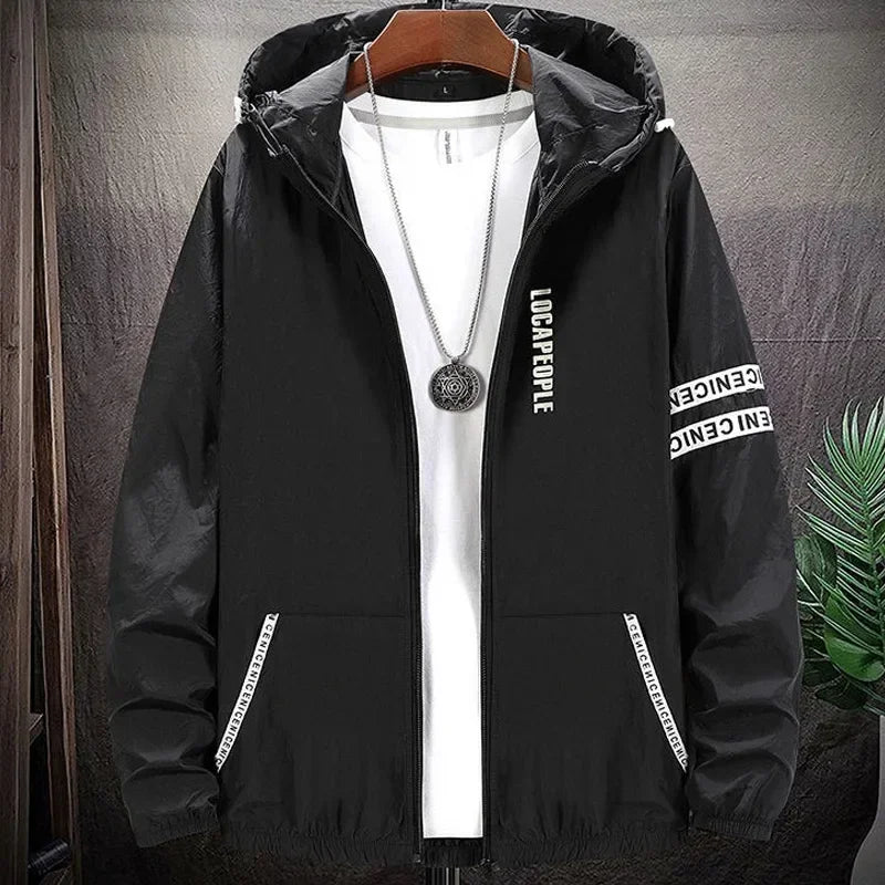 Summer Skin Coats Men SPF Ultra Light UV Sun Protection Big Size Hooded Windbreaker Jacket Men  Striped Casual Outwear 8XL 9XL Maxbarley To Tao Official Store