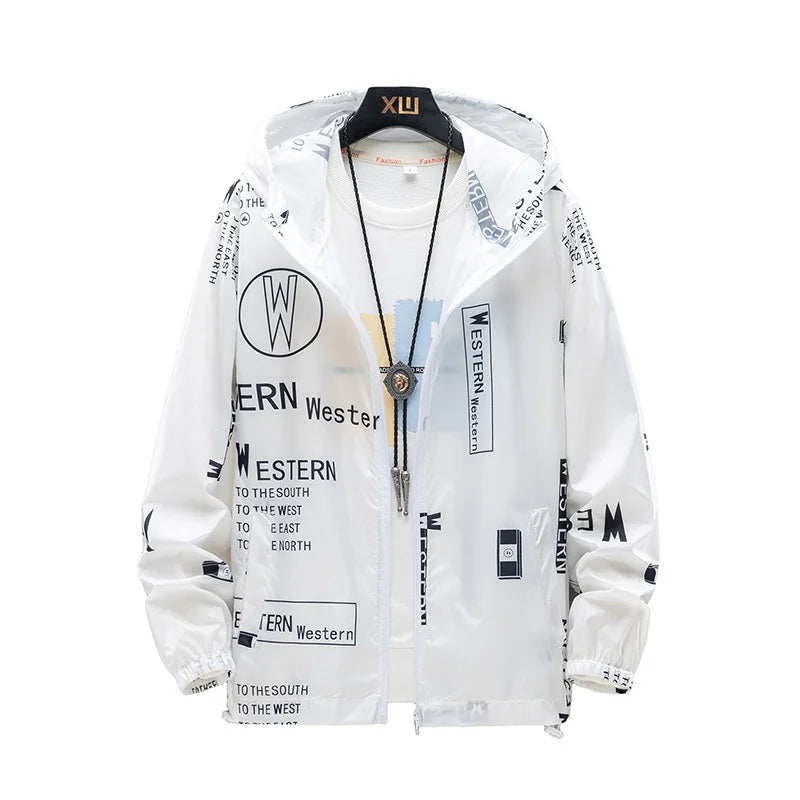 Big size sunscreen clothing men's jacket summer lightweight fishing thin skin coat Student Outdoor tide 7XL 6XL 5XL men clothing 789XL Store