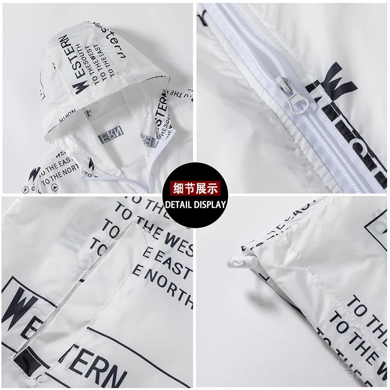 Big size sunscreen clothing men's jacket summer lightweight fishing thin skin coat Student Outdoor tide 7XL 6XL 5XL men clothing 789XL Store