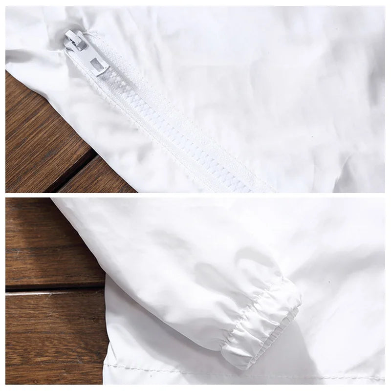 S-7XL Windproof Quick Dry Coat Ultra-Light Waterproof Jacket Men Women UV Outwear Camping Hiking Cycling Running Sport Rain Coat Fancy Trend Clothing Store