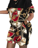 Women's Summer Letter Print T-Shirt & Shorts Set - Casual 2 Piece Outfit - TNH apparel