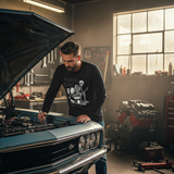 Unisex Long Sleeve mens  black graphic tee - TNH apparel