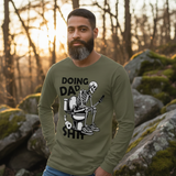 Unisex Long Sleeve mens  black graphic tee - TNH apparel