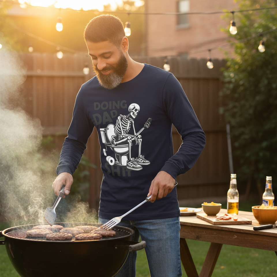 Unisex Long Sleeve mens  black graphic tee - TNH apparel