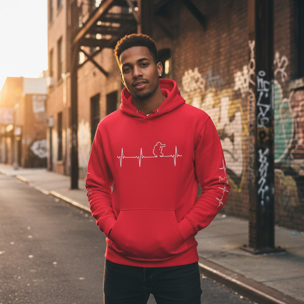 Team Red Hoodie Urban Lifestyle