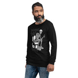 Unisex Long Sleeve mens  black graphic tee - TNH apparel